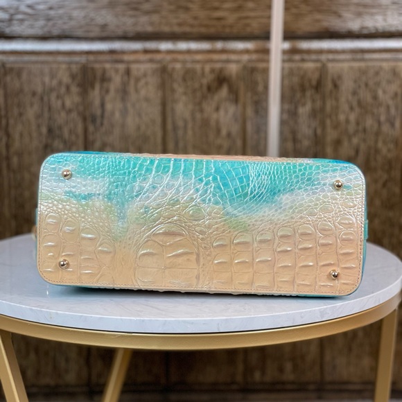 Brahmin Large Duxbury Satchel Handbag Ocean Ombre Melbourne NWT - Picture 4 of 6
